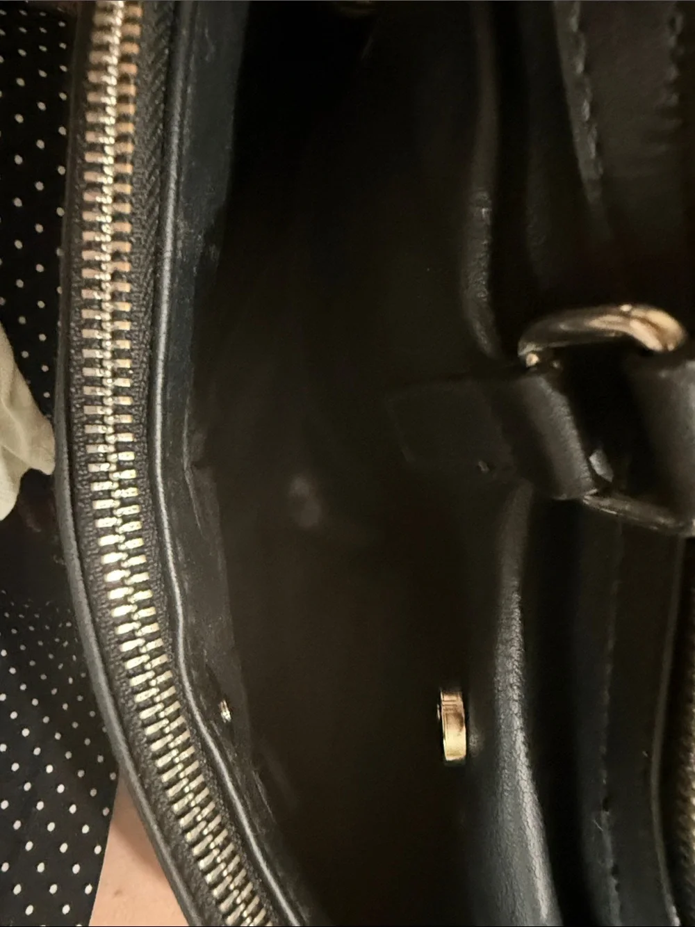 Rosetti Black Quilted Faux-Leather Satchel with Top Handles
